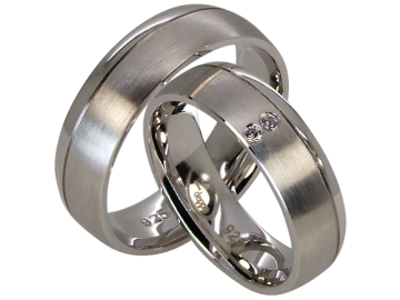 Modell Anthony - 2 Ringe aus Sterlingsilber